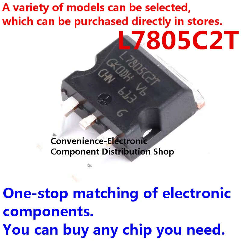 

5PCS/PACK Patch L7805CD2T L7805CD2T-TR L7805 SMD chip regulator +5.0V TO-D2PAK