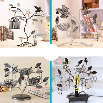 

H-0018 5 Models Available Jewelry Display Stand Rack Tree Stand Iron Necklace Earring Holder Bracelet Fashion Organizer