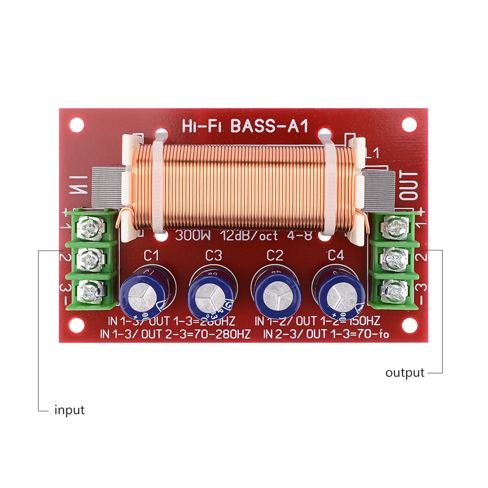 Divisor De Frecuencia (crossover) Pasivo De 2 Vías, 1500W, Punto De Corte 2500Hz - Para Altavoces De 15-18 Pulgadas