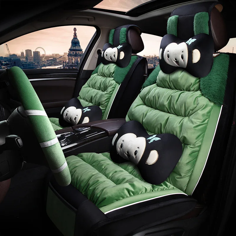 

Cartoon Automobile Seat Cushion All Edges Included First Automotive Works Pentium X40 X80SUV off-Road Vehicle Winter Seat Cover