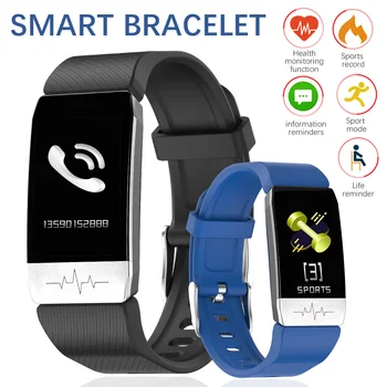 

Smart Bracelet ECG+PPG Fitness Tracker Heart Rate Blood Pressure IP67 Waterproof Sports Alarm clock Smart Band Watch
