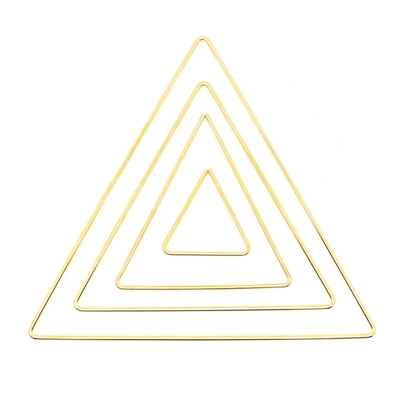 5 Anneaux Métalliques étoilés 20 Cm - Pour Attrape-rêves, Couronnes, Macramé - DIY Déco - Or Et Argent - 9