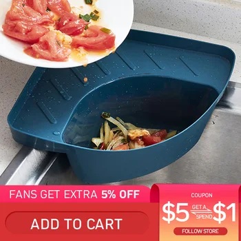 

Household Sink Kitchen Waste Basket Sucker Type Food Residue Filter Net Pocket Kitchen Sink Drain Rack Pot Side Of Water Filter