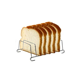 

Stainless Steel Toaster Rack Hold Eight Slices of Toast Welding Technology Moisture-proof and Hot-proof Microwave Useful Rack