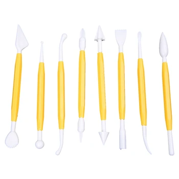 

Christmas Gift for Kids Clay Sculpture Tools Clay Polymer Clay Tool 8 piece set