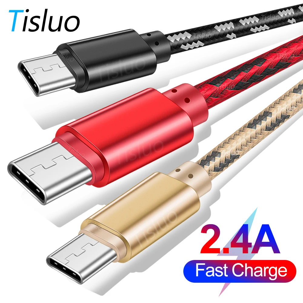 Кабель usb type-C с нейлоновой оплеткой 1 м для быстрой зарядки и синхронизации данных для xiaomi mi9 samsung Galaxy S10 huawei USB кабель для мобильного телефона type C