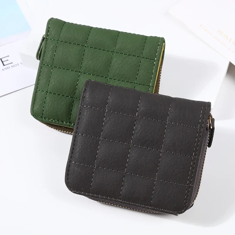 

The new Korean version of the mini wallet ladies short zipper cute coin purse student short embroidered female wallet