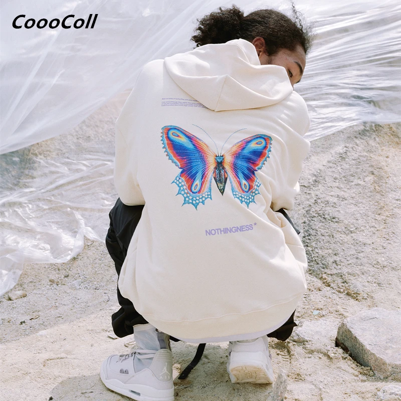 CoooColl толстовки Зимний пуловер новое качество в стиле "хип-хоп" 19FW худи с бабочкой в стиле "хип-хоп" ASAP ROCKY уличная Highstreet S Для женщин