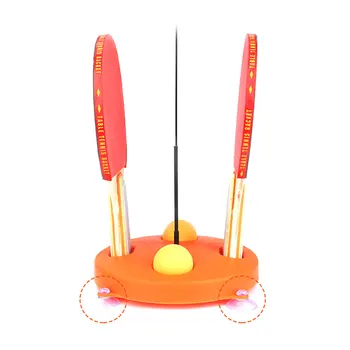 

Portable Table Tennis Set Children Indoor Table Tennis Trainier with Racket Soft Shaft Table Tennis