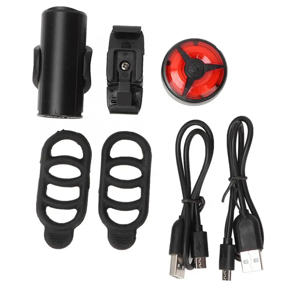 

Bike Front Light Rear Light Set USB Charging Waterproof Headlight Taillight Mountain Bike LED Light Handlebar Lamp Tail Light