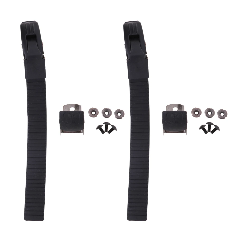 Perfeclan 2 Sets Inline Skate Strap Buckle with Clamp Screws Nut Replacement
