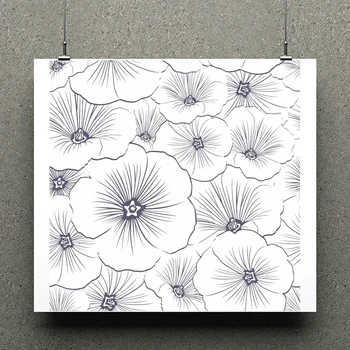 

AZSG Little Flower Background Clear Stamps For Scrapbooking DIY Clip Art /Card Making Decoration Silicone Stamps Crafts