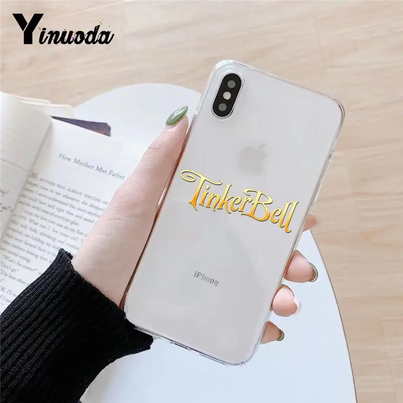 6 Yinuoda Tinker Bell Tinkerbell Прозрачный чехол для телефона чехол для iPhone 8 7 6 6S Plus X 5 5S SE XR XS XSMAX Fundas Capa - Цвет: 6
