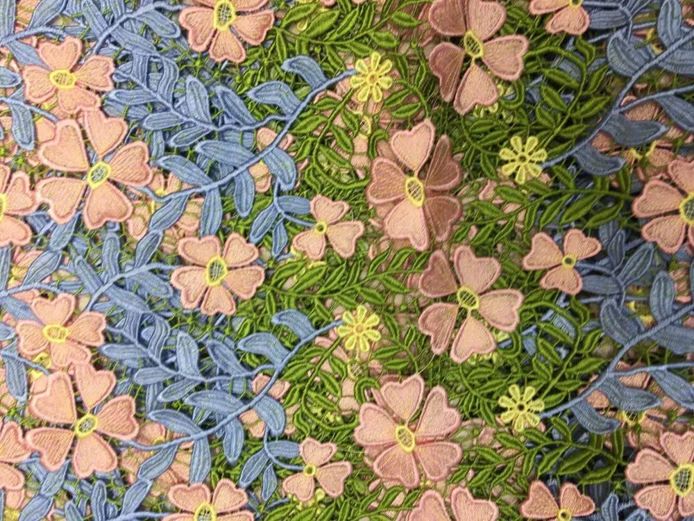 GLace 1Y/1 шт. Высококачественная вышивка многоцветная водостойкая кружевная ткань для творчества красивая одежда платье украшение S0036