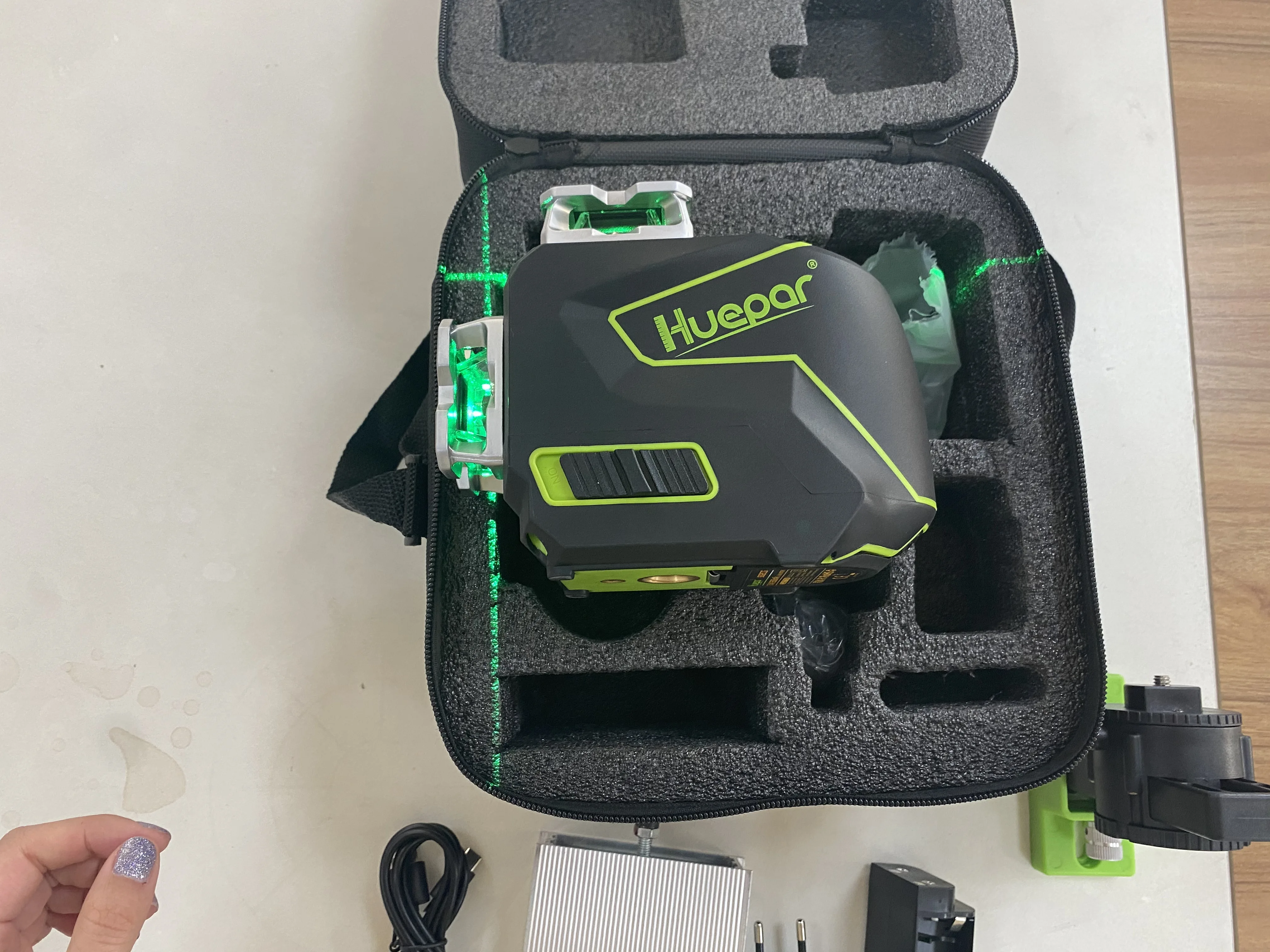 Huepar S03CG Livella Laser 3x360° Con Schermo LCD, 54% OFF
