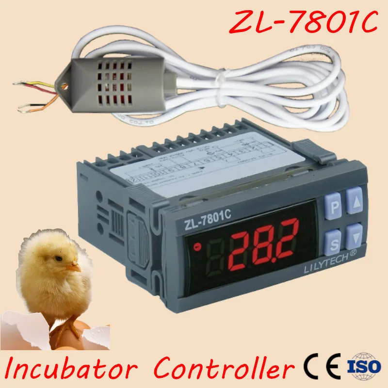 Incubator Temperature Humidity Controller Automatic Incubator Controller Zl7801c 100240vac