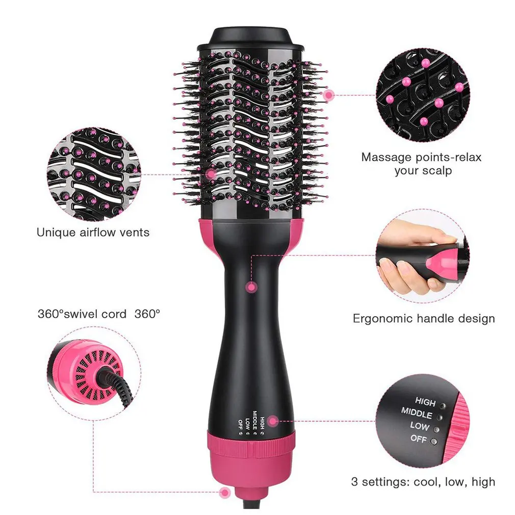 Hair Brush Hairdressing Curling Hair Dryer Volumizer Negative Ion Generator Hair Curler Straightener Styling Tools Dropship 1 Hair Brush Hairdressing Curling Hair Dryer Volumizer Negative Ion Generator Hair Curler Straightener Styling Tools Dropship 5