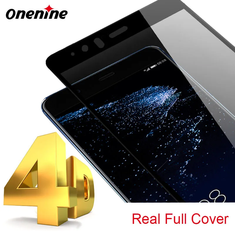 Onenine 4D Защитное стекло для Huawei P10 Plus экрана полное покрытие закаленное 3D изогнутая