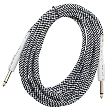 6,35 мм 6-26FT моно штекер до 6,35 мм моно прямой разъем кабель Шнур для бас-гитары Y1QB