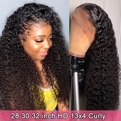 Water Wave 13x4 Lace Front Human Hair Wigs For Women HD Transparent Lace Frontal Wig Brazilian Water Wave Frontal Wig