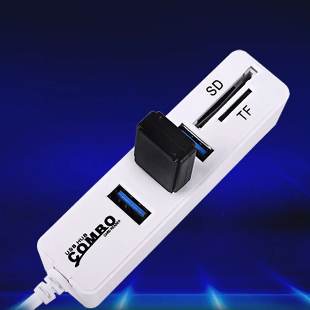 Micro usb-хаб 2,0 Мульти usb порты комбо SD/TF кард-ридер концентратор USB разветвитель 3 порта usb адаптер для компьютера аксессуары