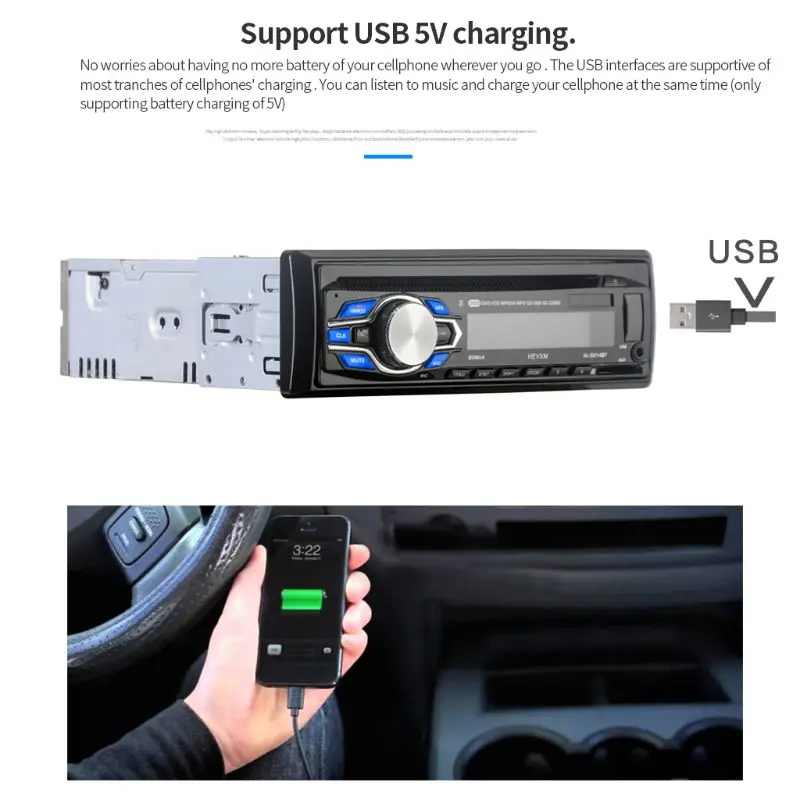 1 Din 12V автомобильный DVD CD плеер автомобиля MP3 стерео автомобиля Handfree Авторадио BT аудио