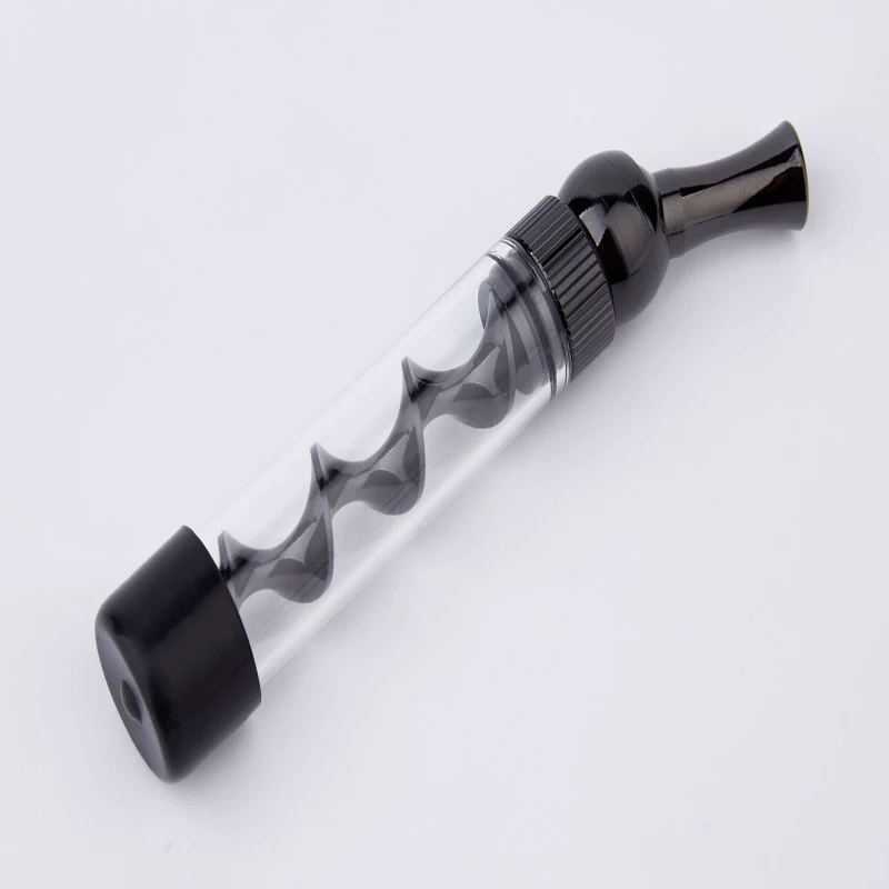 G090-black Аксессуары для сигарет машинка для скручивания табака Мини Стеклянная трубка аксессуары для курения креативная Мода плоский держатель для табака - Цвет: G090-black