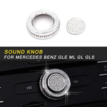 

Car Center Console Knob Cover Trim Frame Sticker Interior Accessories For Mercedes Benz GLE W166 Coupe C292 2016-2018