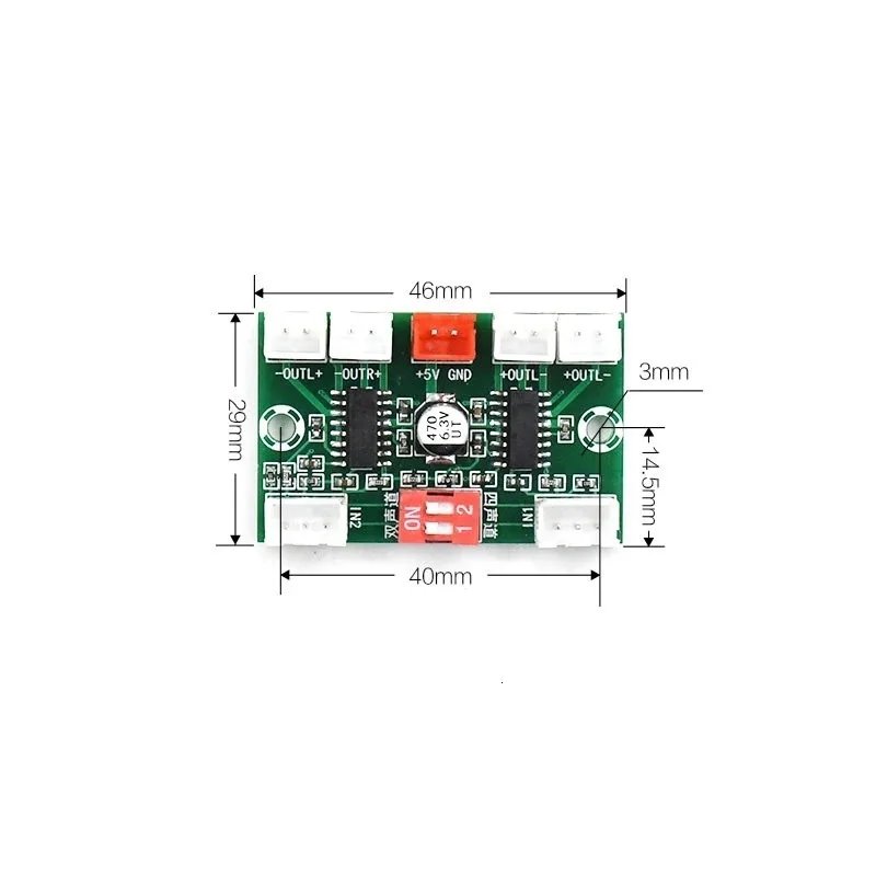 4*3 Вт PAM8403 4 канала мини цифровой аудио усилитель DIY модуль USB 5 в маленький стерео усилитель плата XH-A156