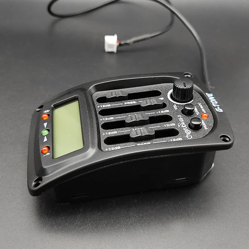 Pickup Piezoelettrico Per Chitarra Classica E Ukulele – Preamplificatore Con Equalizzatore A 3 Bande, Schermo LCD, Per Strumenti Acustici E Basso