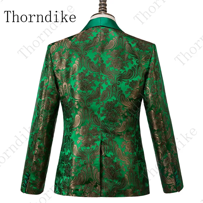 Thorndike цветочный принт Пользовательские мужские свадебные смокинги Slim Fit шаль костюмы с лацканами для мужчин одна кнопка повседневный костюм выпускного вечера(куртка+ брюки