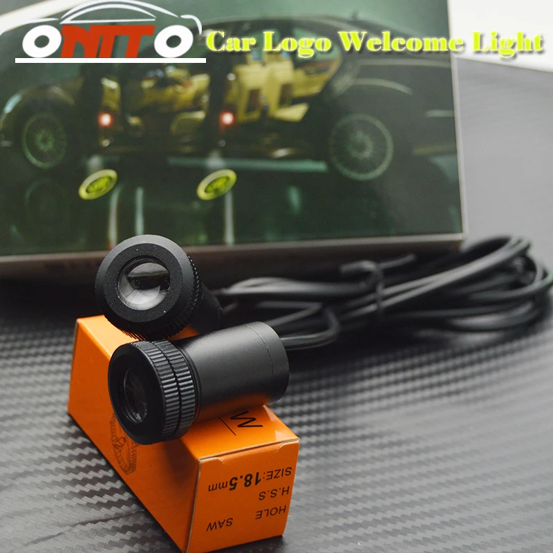 

Hot selling Car LED Door Warning Light Emblem Laser Door Bulb Auto Ghost Shadow Lamp for saab alfa Citroen