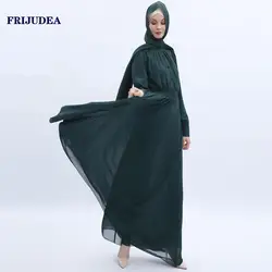 FRIJUDEA женский мусульманский для молитв длинное платье Абая Турецкая халат Caftan кимоно ислам одежда для женщин мусульманских стран
