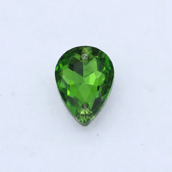 grass green 10x14 мм, 13x18 мм, 18x25 мм, 20x30 мм, каплевидные цветные стразы, граненое стекло, чешские хрустальные стразы, украшения для платья - Цвет: grass green