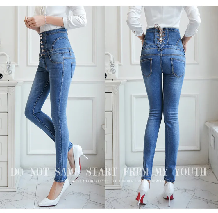 Jeans woman Pencil Pants Skinny Stretch Jeans Women 2020 Summer
