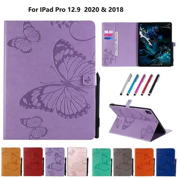 

For iPad Pro 12 9 Case 2020 3D Embossed Butterfly Tablet Back Cover For iPad Pro 2020 Case For iPad Pro 12.9 inch case 2020 2018
