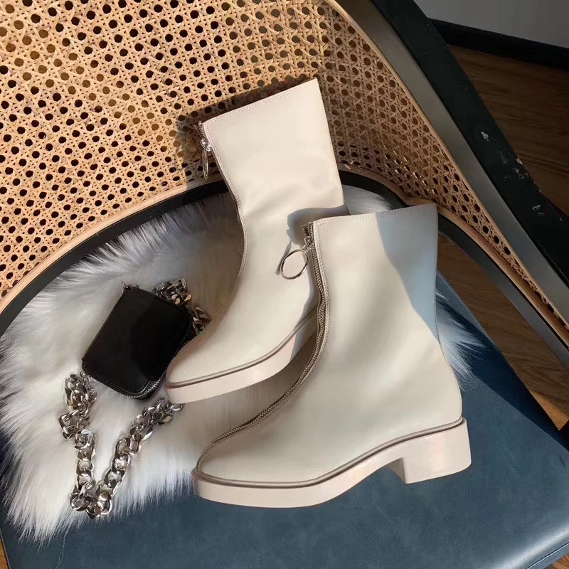 2019 г. Женская зимняя обувь на молнии женские повседневные Роскошные брендовые