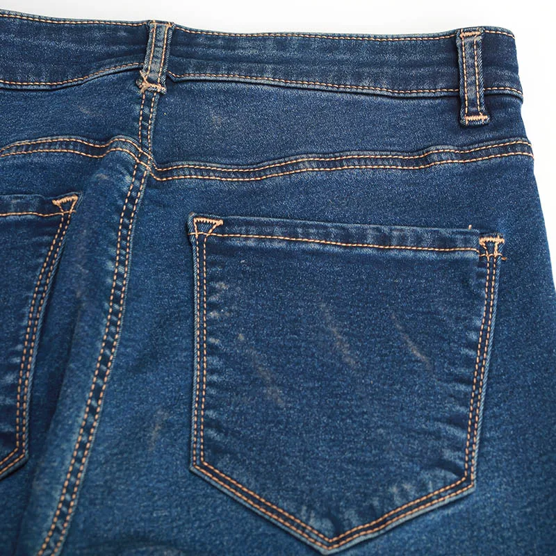 Зимние джинсы Vrouwen скинни Broek супер стрейч поддельные Voorzijde карман Tail Blauw Grijs Zwart Wit тонкие эластичные джинсы