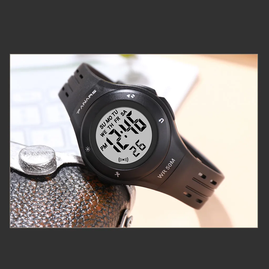 Детские часы Montre Enfant водонепроницаемые спортивные электронные детские часы красочные светящиеся многофункциональные Reloj nimino детские часы