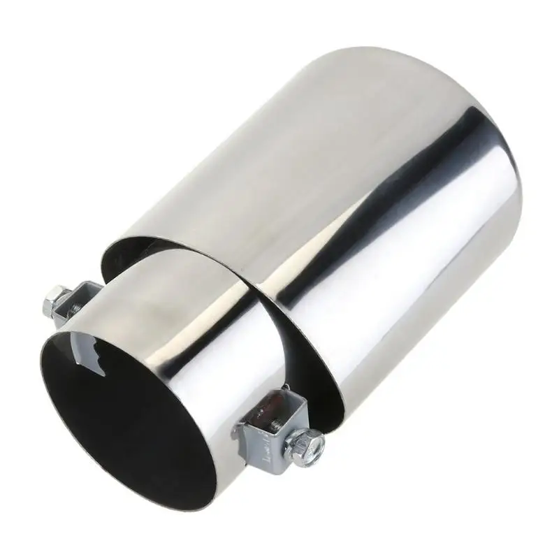 Stainless Steel Round Exhaust Muffler Tip - Universal Fit | Tail Pipe | Car Exhaust System