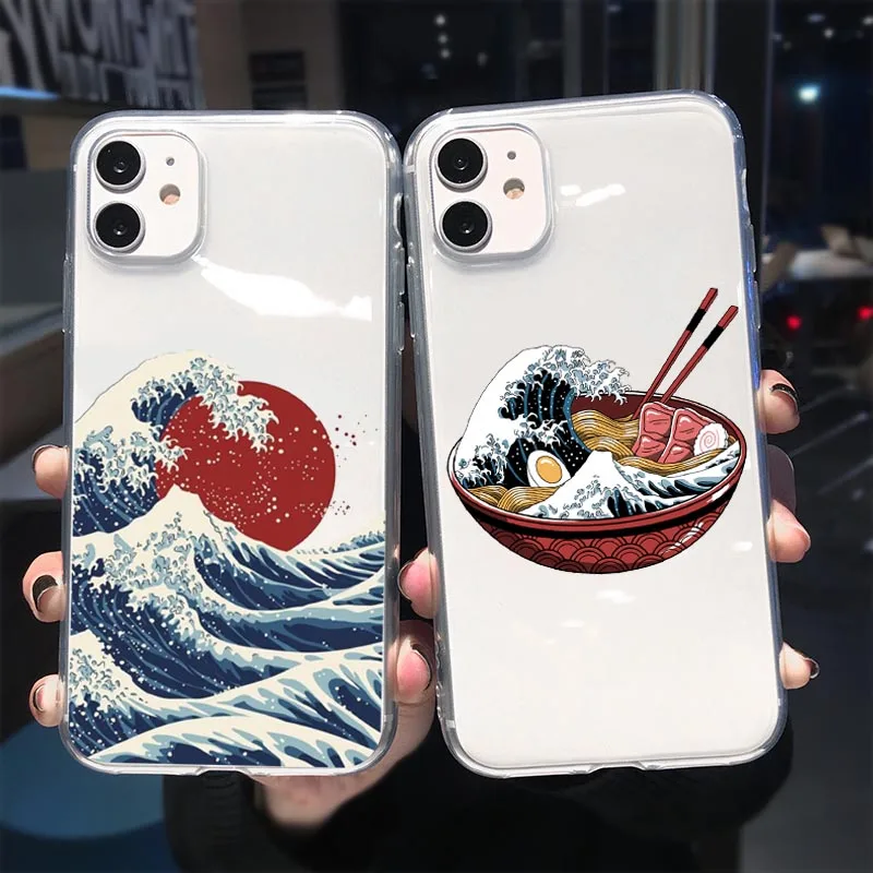 

The Great Wave off Kanagawa Phone Case For iphone 11 Pro Max 55 SE 6 6S 7 8 Plus X XS MAX XR SE 2020 Japanese ramen Cover Coque