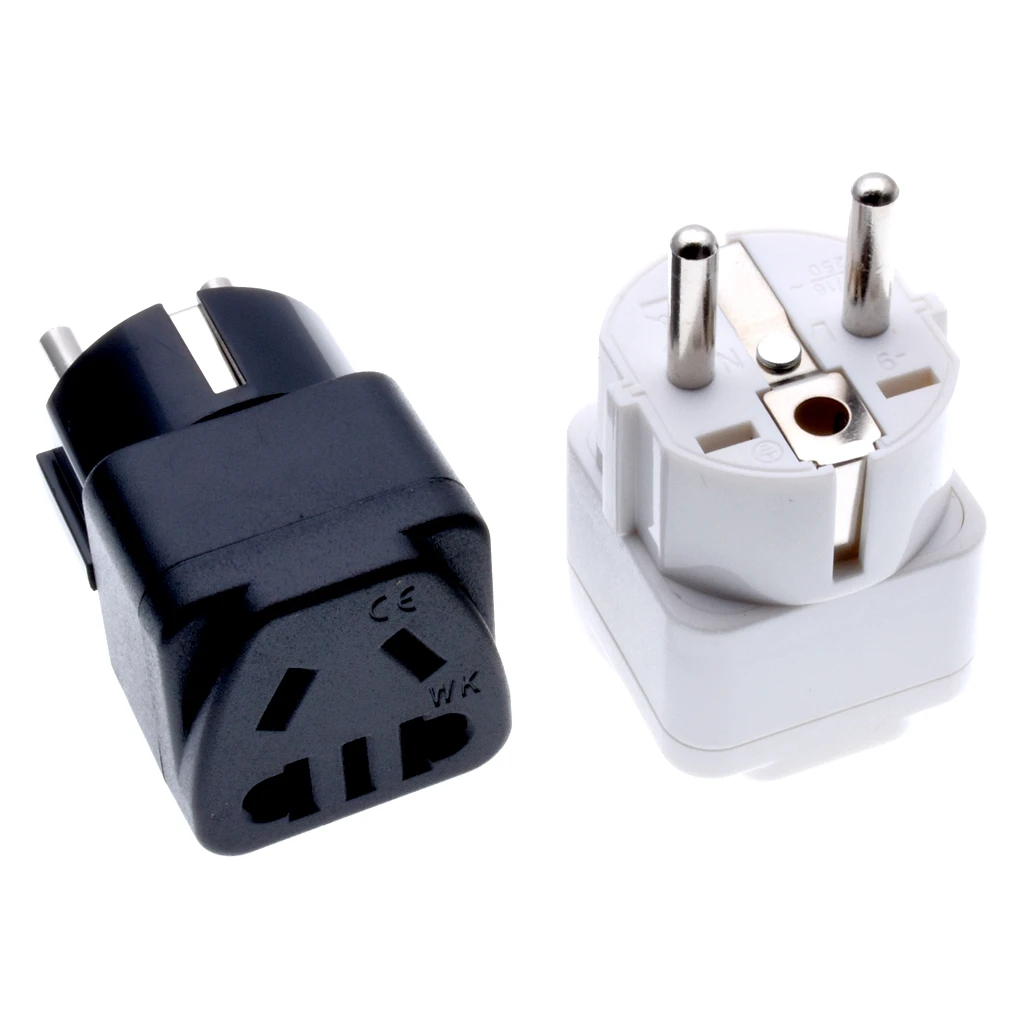 1 pc adaptateur de prise européenne Type E / F convertisseur de