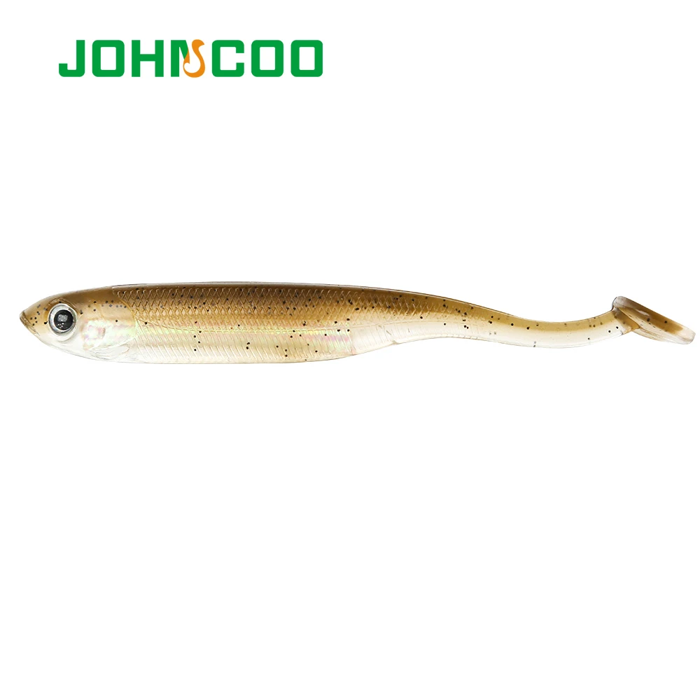 JOHNCOO Мягкая приманка Радужный гольян 5,4 г 9,7 г т хвост рыболовные приманки искусственная Мягкая наживка 5 шт. силиконовая приманка бас Щука приманка