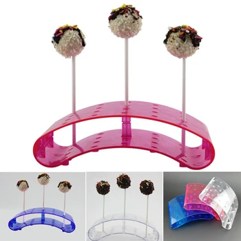 

20 Holes Cake Pop Lollipop Stand Display Holder Bases Shelf DIY Baking Tools U Shaped Display DIY Bakeware Cake Kitchen Gadgets
