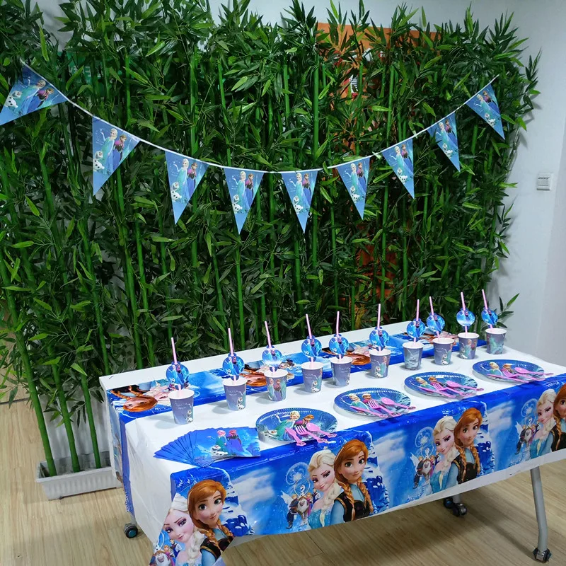 Набор для вечеринки Эльзы и Анны из мультфильма Disney набор тарелок в виде