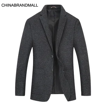 

Men Autumn Solid Color Suit Coat Fat Man Fat Plus Fat Plus Size Leisure Loose Suit