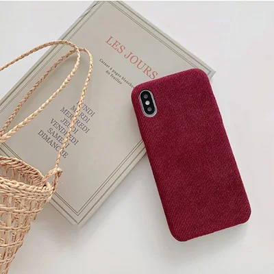 От Jenny сплошной цвет вельвет для iPhone x xr xs max 6 6s 7 8 Plus простой мобильный телефон флисовая защита мягкая оболочка