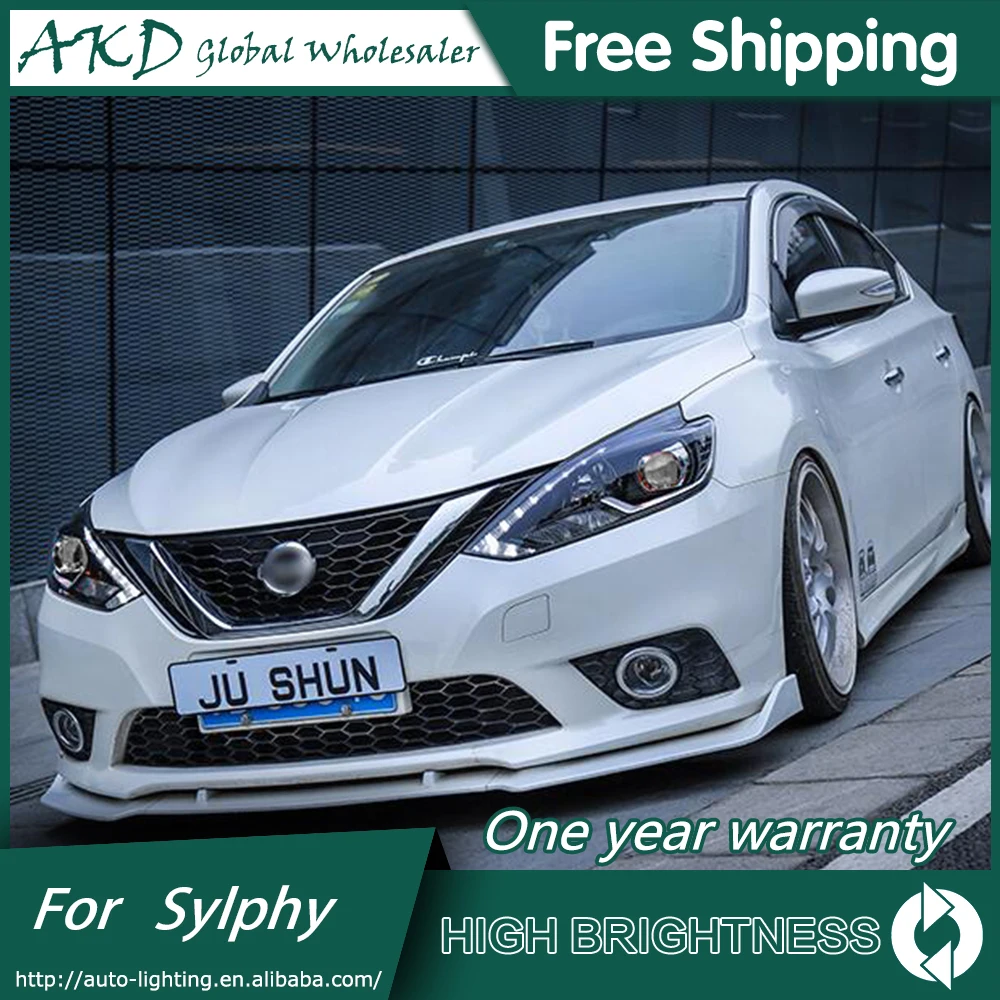 AKD автомобильный Стайлинг Головной фонарь для новых Nissan Sylphy фары- Sentra Almera светодиодный фар D2H Hid биксеноновый луч