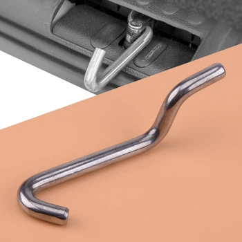 

CITALL Silver Stainless Steel Tailgate Tail Locker Extender Air Vent Lock Latch Standoff Fit For VW T4 T5 T6