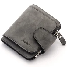  Baellerry Wallet Women Leather Casual Women Wallets Luxury Card Holder Clutch Bag Zipper Pocket Hasp Female Purse Ladies Wallet 